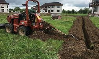 Копка траншей для водопровода в прохладном: цена за метр от 939 руб.